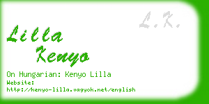 lilla kenyo business card